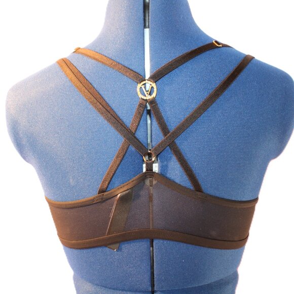 Victoria's Secret Bra Size 34C Uplift Plunge Plongeant Front Close Black - Picture 5 of 12